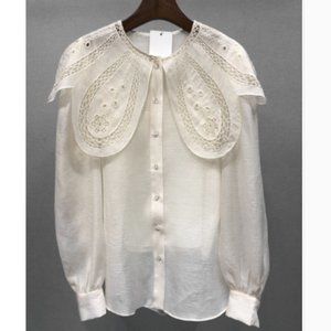 Women's lace shirt top
